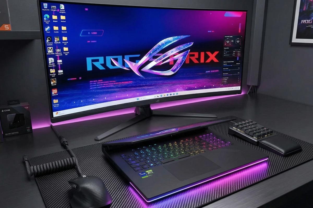 ips monitor on a desk